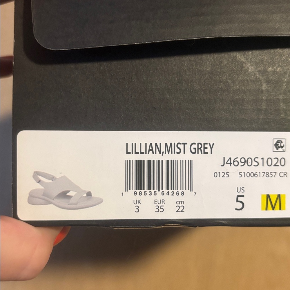 NIB Naturalizer Women's Mist Grey Lillian Sandal size 5 - Picture 6 of 7